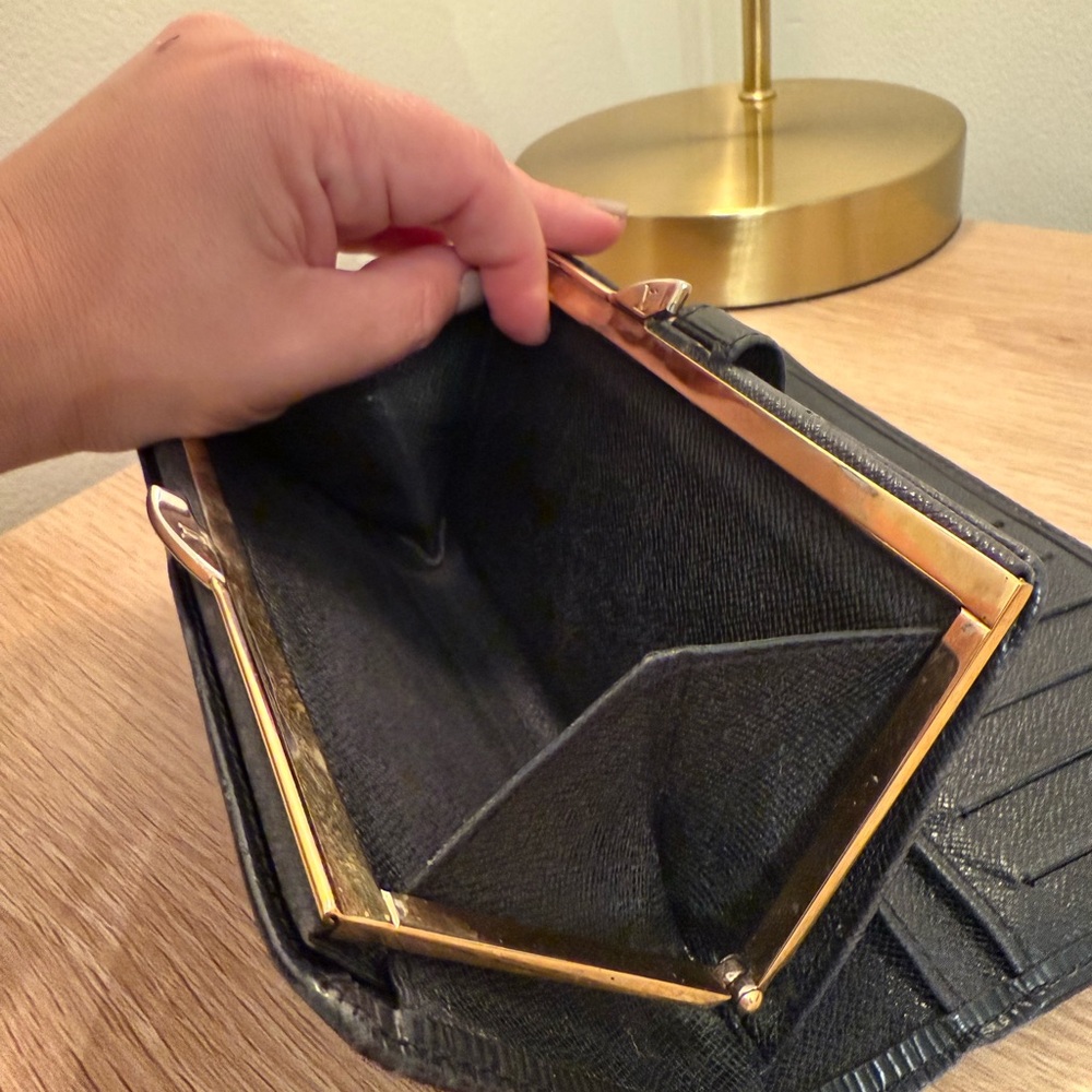 Authentic Louis Vuitton Continental Viennois Epi Long Wallet Black Purse - Picture 13 of 14